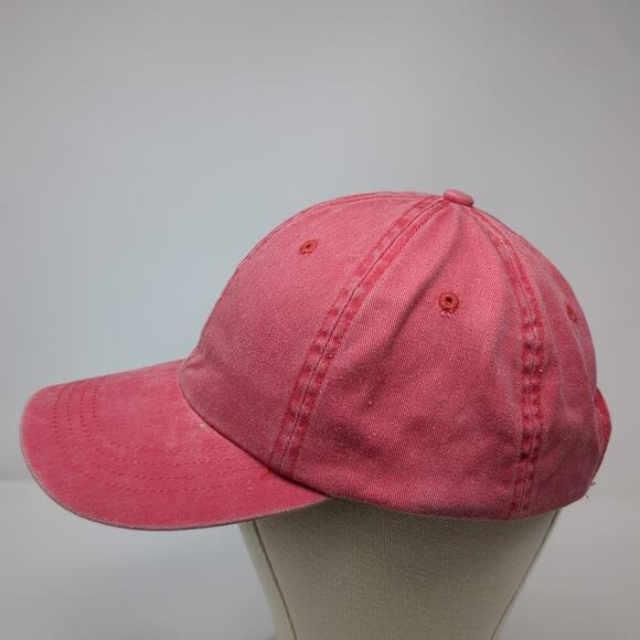 Scala Gal Strapback Baseball Hat Solid Pink One Size Adjustable Blank - Picture 5 of 10